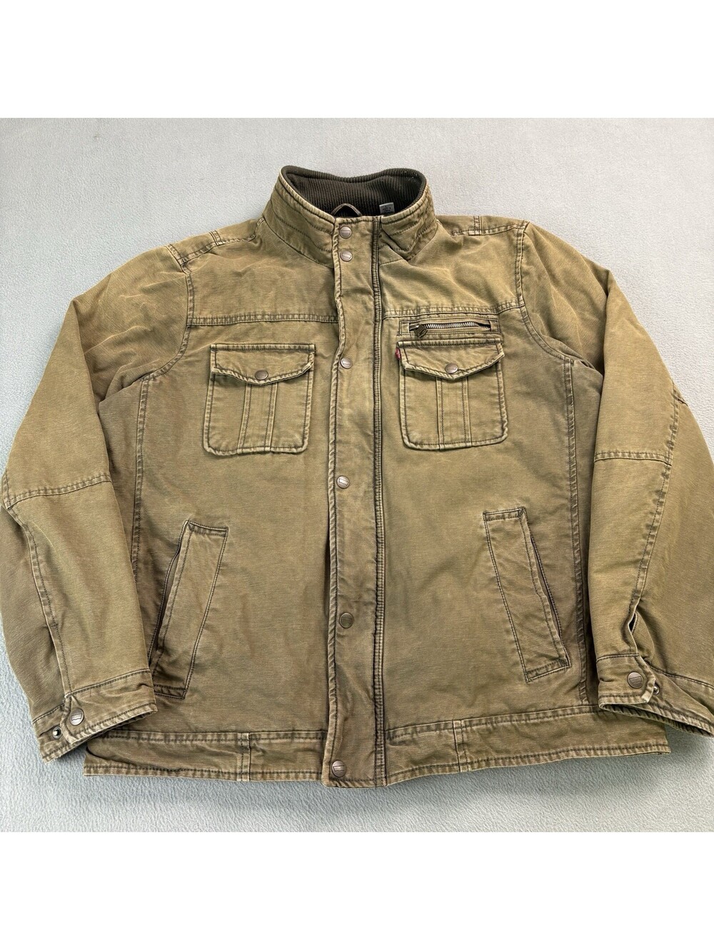 Levi’s Lined Insulated Utility Field Jacket Size Large Olive